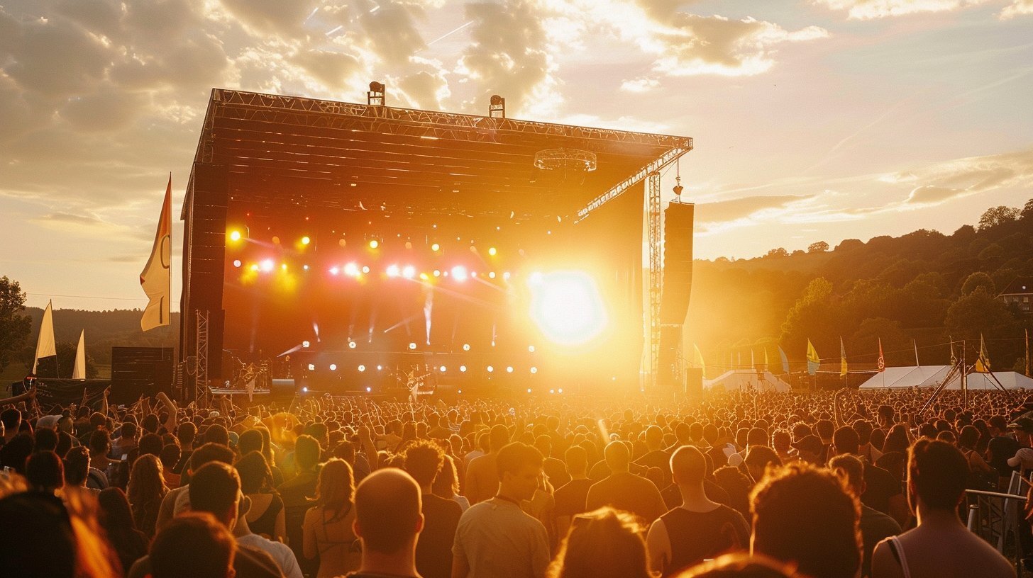 brive festival from our gite in correze bournabas lodge